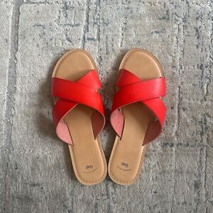 GAP Women's Red Sandals